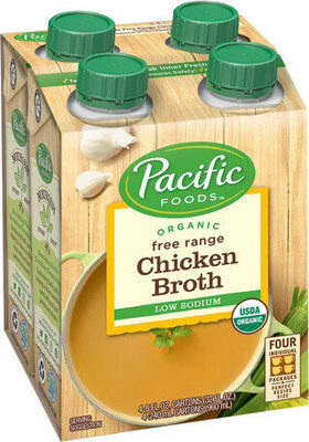 Organic free range chicken broth