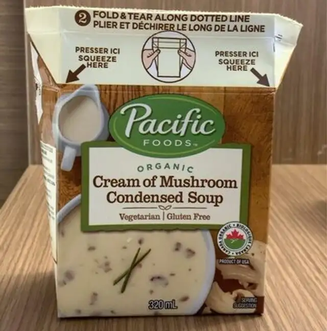 Cream of mushroom condensed soup