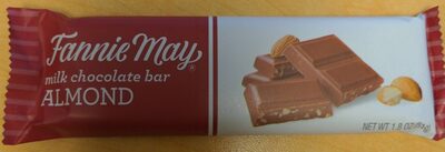 Fannie May milk chocolate bar, almond