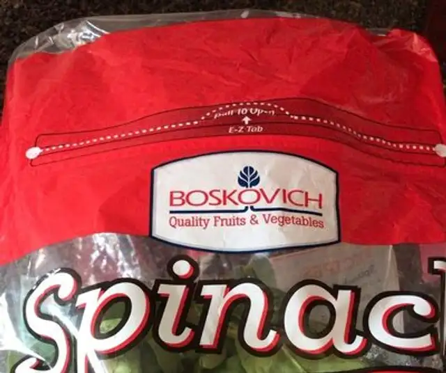 Spinach triple washed
