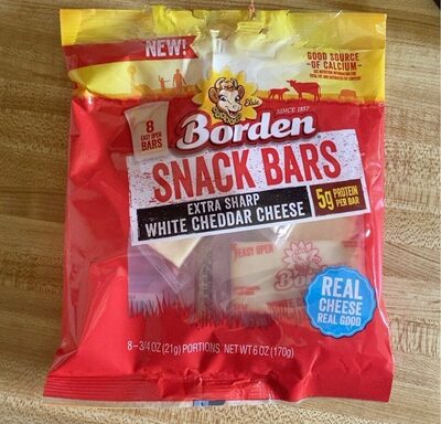 Extra Sharp White Cheddar Cheese Snack Bars 8 Packs