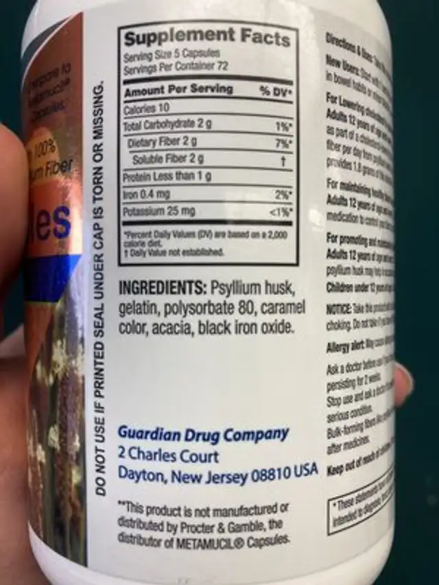 Unknown ingredients label