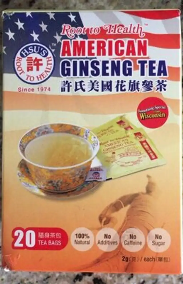 American ginseng tea