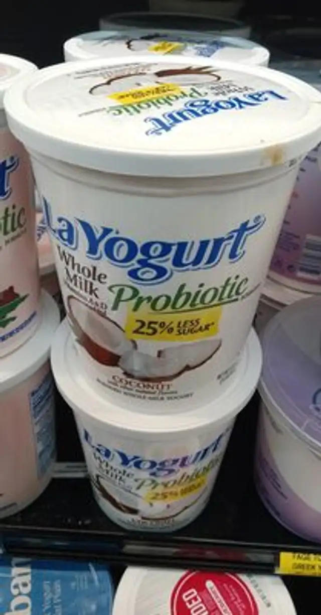 Probiotic blended whole milk yogurt