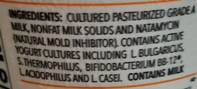 Desi Natural Dahi Whole Milk Yogurt ingredients label