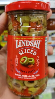 Spanish Manzanilla Olives Sliced With Pimiento front packaging