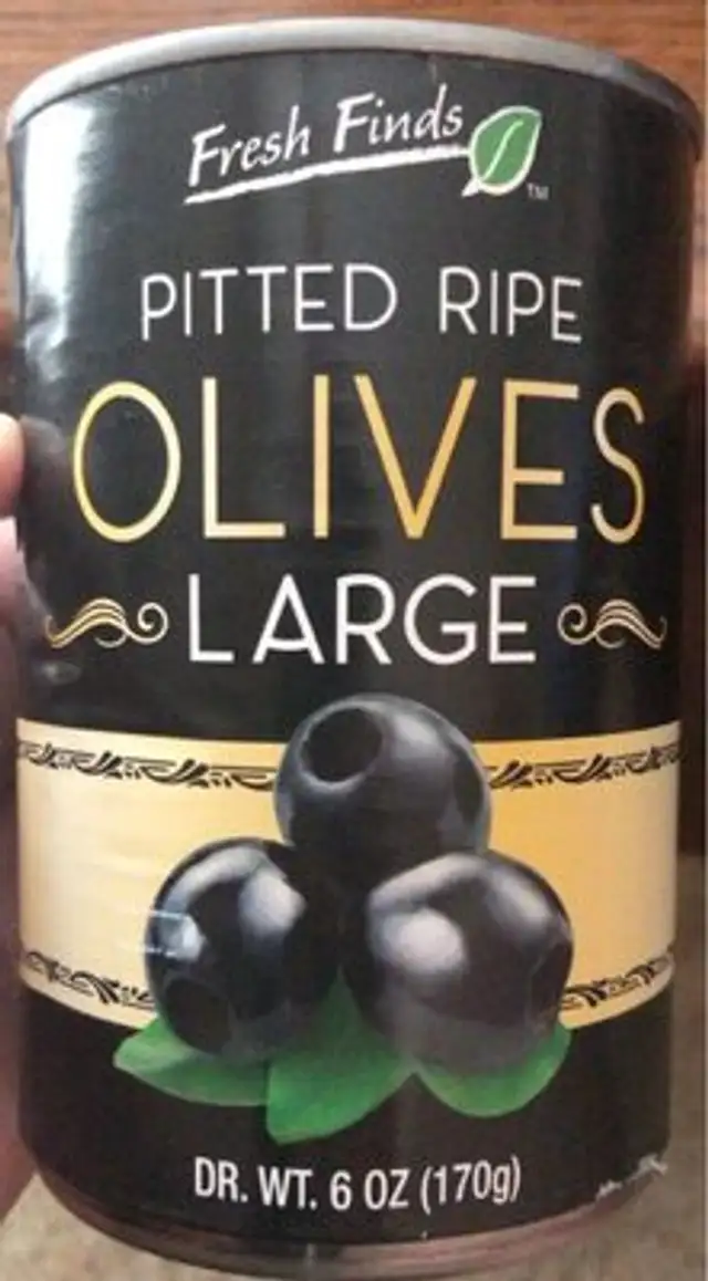 Pitted Ripe Large Black Olives