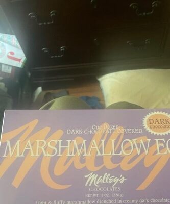 Dark chocolate covered marshmallows