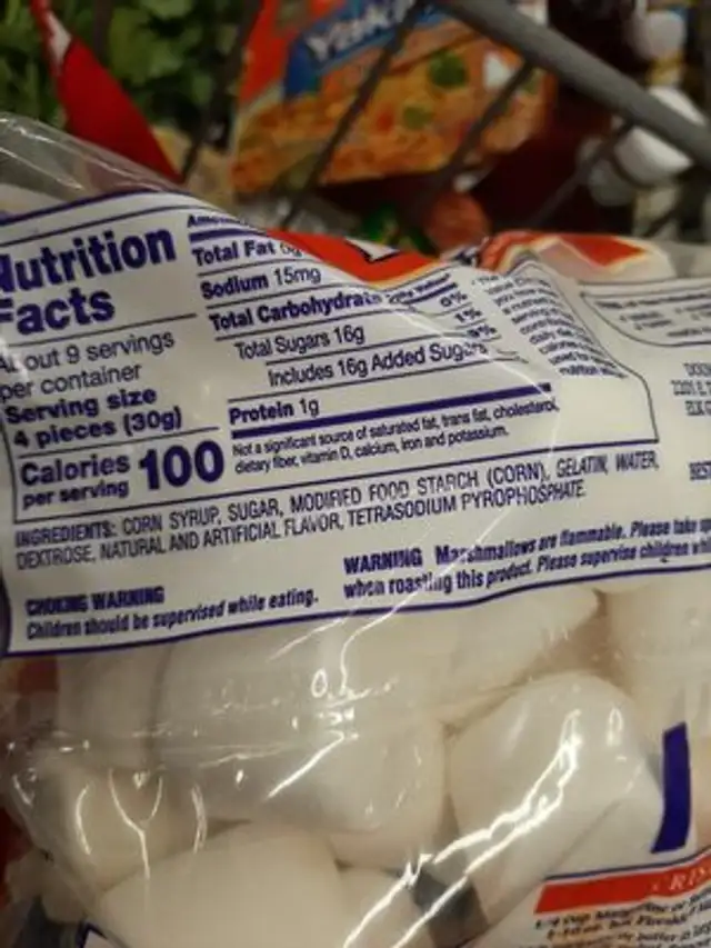 fireside marshmallows ingredients label
