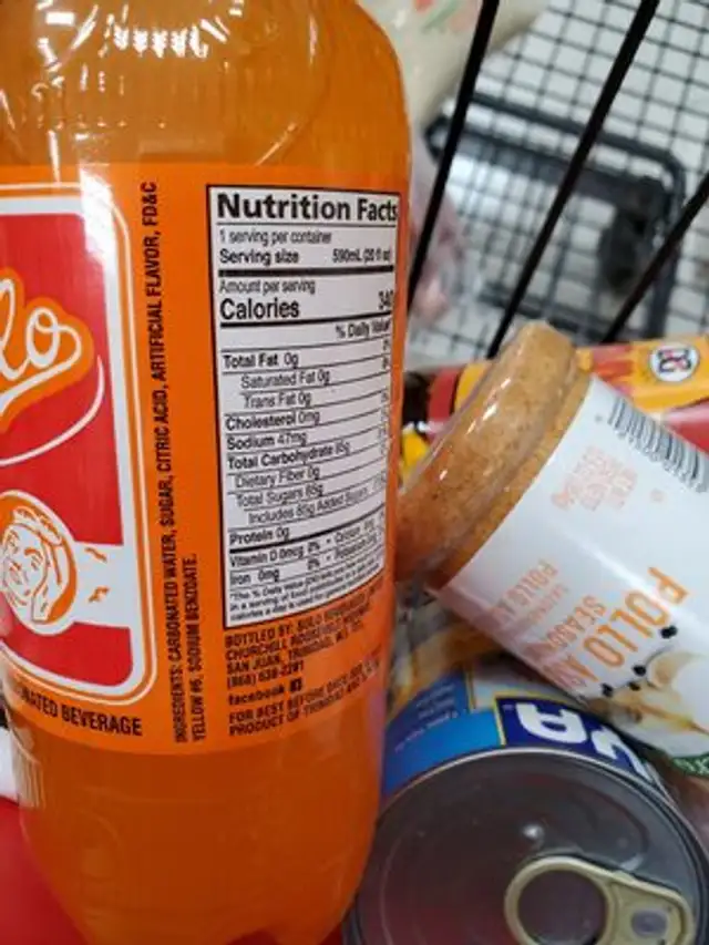 Unknown ingredients label