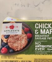 Chicken and maple breakfast sausage patties