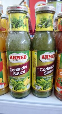 Coriander sauce front packaging