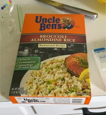 Broccoli almondine rice