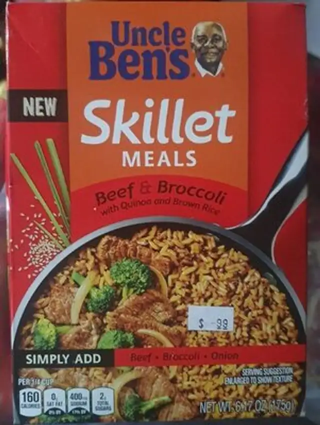Beef & broccoli with quinoa and brown rice skillet meals