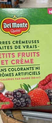 Barres cremeuses front packaging