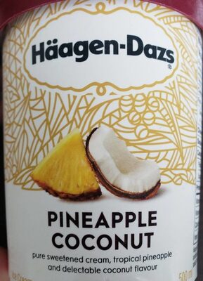 Crème glacé ananas et noix de coco