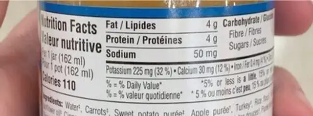 Macaroni au fromage avec carottes nutrition facts table