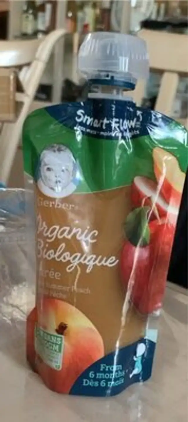 Purée pomme peche