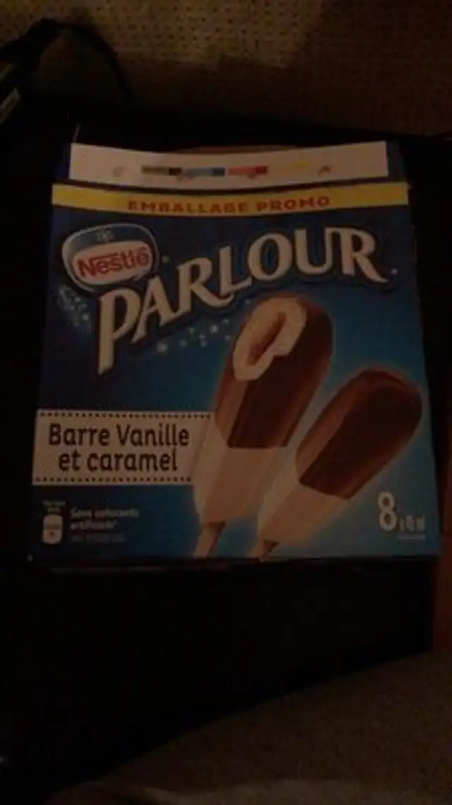 Parlour nutrition facts table