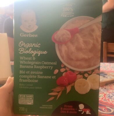 blé et avoine complète banane et framboise