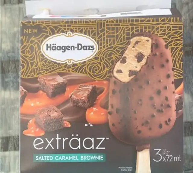Ice cream bars front packaging