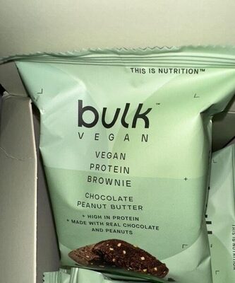 Brownies vegans protéinés front packaging