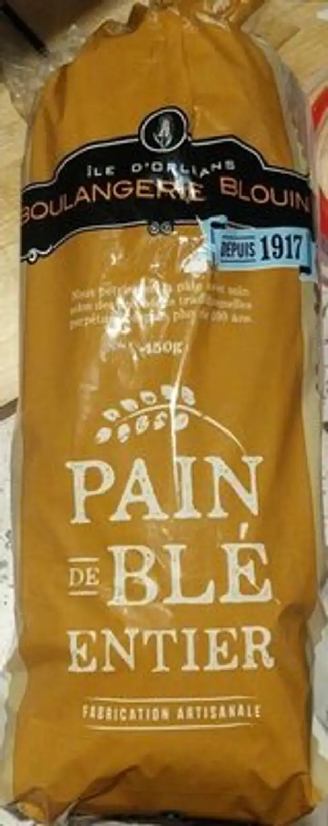 Pain de blé entier