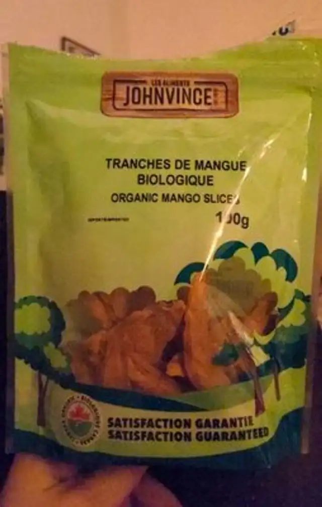 Tranches de mangue biologique