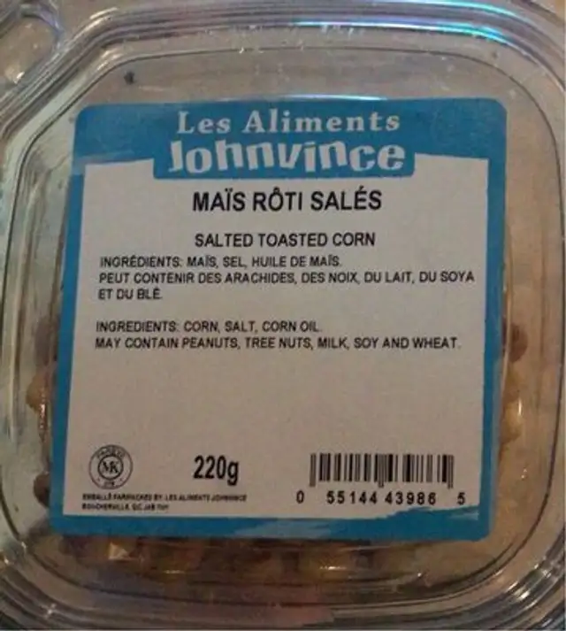 Mais roti salés