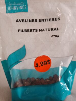 Avelines entières