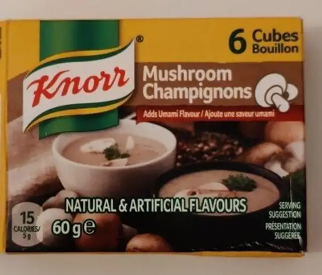 Cubes bouillon champignons front packaging