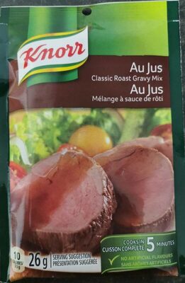 Au jus classic roast gravy mix front packaging