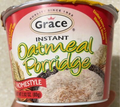 Instant oatmeal porridge