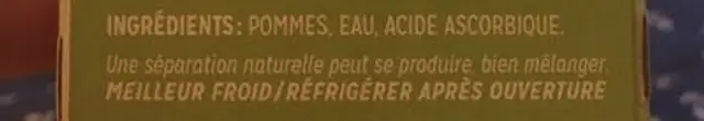 Applesnax ingredients label