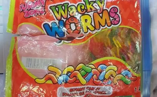 Gummy zone Wacky worms