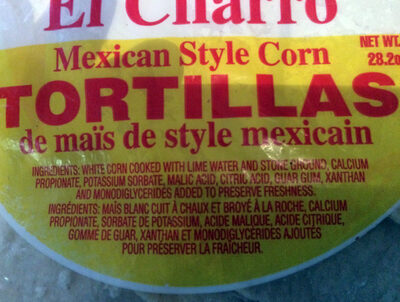 Mexican style corn tortillas