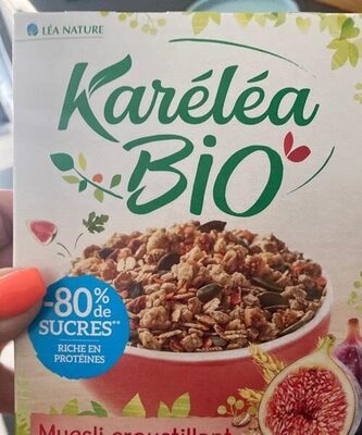 Muesli croustillant protéiné front packaging