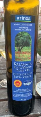 Kalamata extra virgin olive oil front packaging