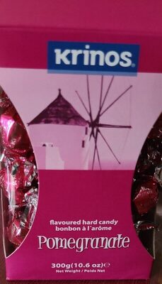 Bonbon krinos à l'arome de pomme grenade