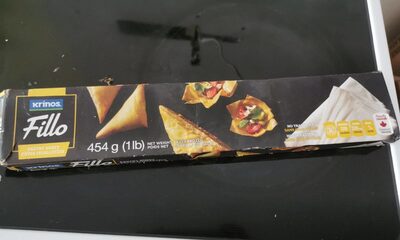 Fillo pastry sheets front packaging