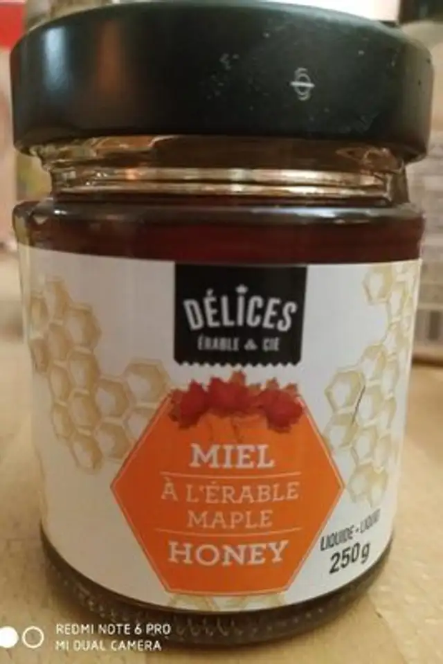 Miel au sirop d'érable