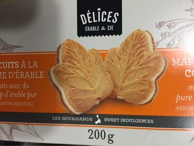 Biscuit a la creme d'erable front packaging