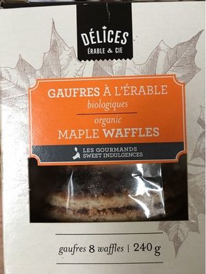 Gaufres à l'Érable Biologiques front packaging