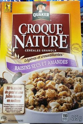 Croque Nature Raisin secs et amandes - light