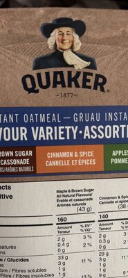 Instant Oatmeal Flavour Variety Assortment front packaging