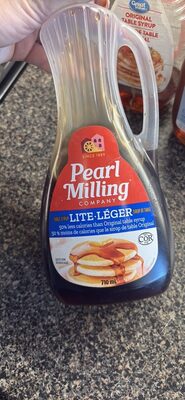 Syrup Lite nutrition facts table