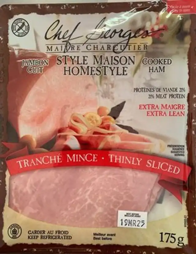 Jambon Cuit Tranches Minces Style Maison