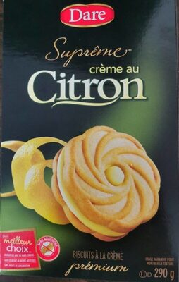 Crème au citron front packaging