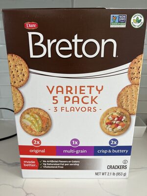 Variety 5 Pack 3 Flavors Crackers