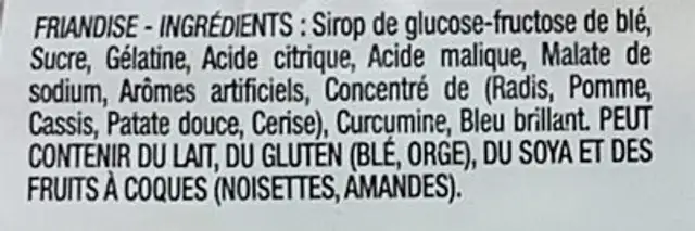 Koala smiley suret ingredients label